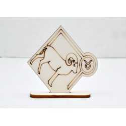 L785-Decoratiune lemn zodia Berbec 10x10cm- 1 buc L785-Decoratiune lemn zodia Berbec 10x10cm- 1 buc