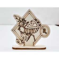 L790-Decoratiune lemn zodia Scorpion 10x10cm- 1 buc L790-Decoratiune lemn zodia Scorpion 10x10cm- 1 buc