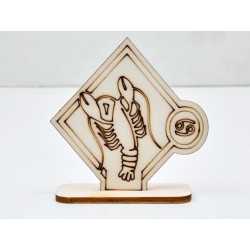 L792-Decoratiune lemn zodia Rac10x10cm- 1 buc L792-Decoratiune lemn zodia Rac10x10cm- 1 buc