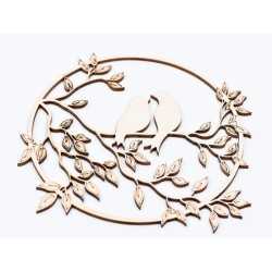 L798-Decoratiune lemn LoveBirds 20cm - 1 buc L798-Decoratiune lemn LoveBirds 20cm - 1 buc