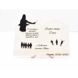 L807-Decoratiune lemn "Doamna Educatoare"30x20cm - 1 buc L807-Decoratiune lemn "Doamna Educatoare"30x20cm - 1 buc