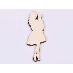 L814-Decoratiune lemn "Mama cu copil in brate" 8x3 cm - 1 buc L814-Decoratiune lemn "Mama cu copil in brate" 8x3 cm - 1 buc