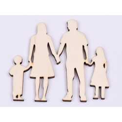 L817-Decoratiune lemn "Siluete familie" 9x8 cm - 1 buc L817-Decoratiune lemn "Siluete familie" 9x8 cm - 1 buc