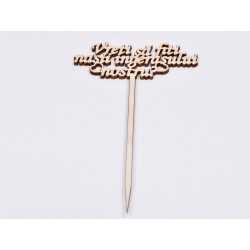 L831-Topper lemn "Nasii ingerasului nostru" 16x10 cm - 1 buc L831-Topper lemn "Nasii ingerasului nostru" 16x10 cm - 1 buc