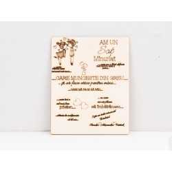 L842-Decoratiune "Sot Minunat" personalizabila cu suport 20x25cm - 1 buc L842-Decoratiune "Sot Minunat" personalizabila cu suport 20x25cm - 1 buc