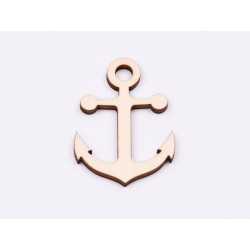 L860-Decupaj din lemn Ancora 5x3.5 cm - 1 buc
