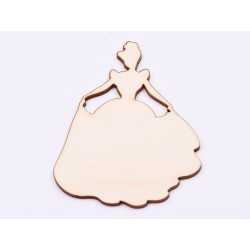L862-Decupaj din lemn Printesa Belle 10x8 cm - 1 buc L862-Decupaj din lemn Printesa Belle 10x8 cm - 1 buc