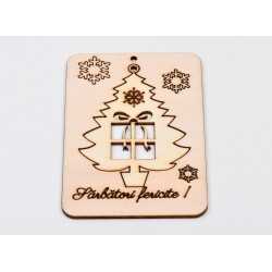 L965- Decupaj din lemn puzzle , Brad 14x10 cm - 1 buc L965- Decupaj din lemn puzzle , Brad 14x10 cm - 1 buc