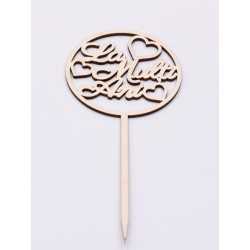 L002-Topper lemn "La multi ani!" 23*10 1buc L002-Topper lemn "La multi ani!" 23*10 1buc