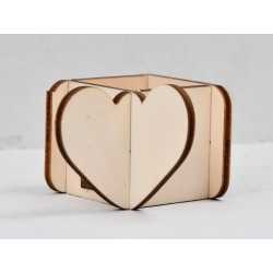 L448-Decupaj cutie lemn inimioara -1 buc L448-Decupaj cutie lemn inimioara -1 buc