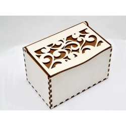 L085- Cutie cu capac din lemn Model Floral 17x10.5x10.5cm L085- Cutie cu capac din lemn Model Floral 17x10.5x10.5cm