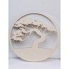 L218-Copac safari blank din lemn pentru licheni 20cm diametru - 1 buc