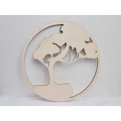 L163-Copacul vietii blank din lemn pentru licheni V15 40cm diametru - 1 buc