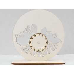 L447-Decupaj ceas lemn copacul vietii cu suport -1 buc L447-Decupaj ceas lemn copacul vietii cu suport -1 buc