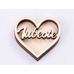 L454-Blank inima 3 straturi pentru licheni 4*4.5cm Iubeste -1 buc L454-Blank inima 3 straturi pentru licheni 4*4.5cm Iubeste -1 buc