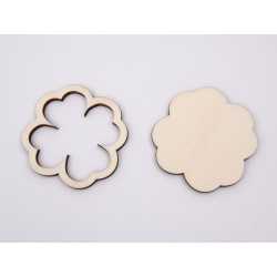 L043-Blank Trifoi lemn 5cm- set L043-Blank Trifoi lemn 5cm- set