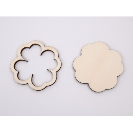 L043-Blank Trifoi lemn 5cm- set