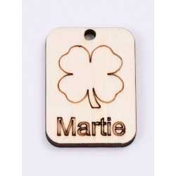 L410-Decupaj lemn 4*3cm Trifoi -1 buc