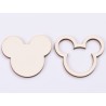 L496-Decupaj Mickey lemn doua straturi pt licheni 4*5cm