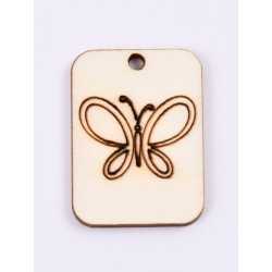 L427-Decupaj lemn 4*3cm Dreptunghi Fluturas -1 buc