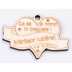 L494-Martisor inimioara 5.5x3.5 -1 buc