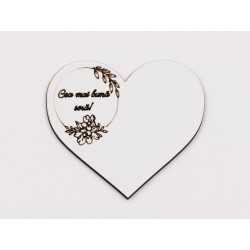 L1062-Decupaj inima flori MDF alb "Cea mai buna sora", 6x7cm - 1 buc L1062-Decupaj inima flori MDF alb "Cea mai buna sora", 6x7cm - 1 buc