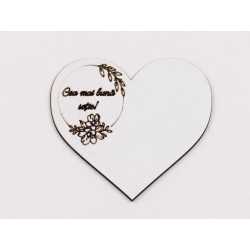 L1082-Decupaj inima flori MDF alb "Cea mai buna sotie", 6x7cm - 1 buc L1082-Decupaj inima flori MDF alb "Cea mai buna sotie", 6x7cm - 1 buc