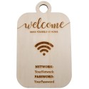 L295-Placuta "WI FI - make yourself at home" 33x20cm 1 buc