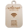 L295-Placuta "WI FI - make yourself at home" 33x20cm 1 buc