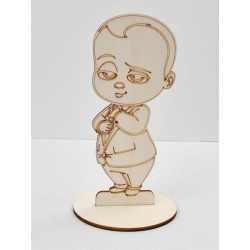 L258- Decupaj din lemn cu suport Baby Boss 22x10cm
