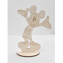 L247- Decupaj din lemn cu suport Mickey Mouse 25x18cm