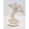 L247- Decupaj din lemn cu suport Mickey Mouse 25x18cm