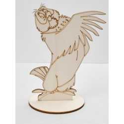 L260- Decupaj din lemn cu suport Bufnita din Winnie-the-Pooh 20x15cm L260- Decupaj din lemn cu suport Bufnita din Winnie-the-Pooh 20x15cm