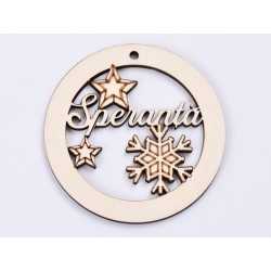 L335-Glob din lemn "Speranta " 7 cm L335-Glob din lemn "Speranta " 7 cm