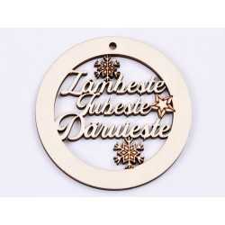 L333-Glob din lemn "Zambeste, Iubeste, Daruieste " 7 cm L333-Glob din lemn "Zambeste, Iubeste, Daruieste " 7 cm