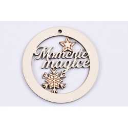 L337-Glob din lemn "Momente magice " 7 cm L337-Glob din lemn "Momente magice " 7 cm