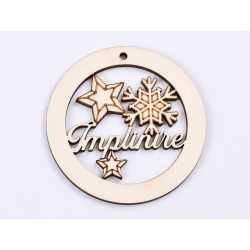 L327-Glob din lemn "Implinire" 7 cm