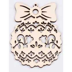 L317-Glob din lemn 10x8 cm L317-Glob din lemn 10x8 cm