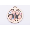 L377-Decoratiune glob personalizabil cu foto 10x9 cm 1buc