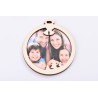 L377-Decoratiune glob personalizabil cu foto 10x9 cm 1buc