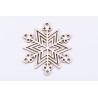 L380-Decoratiune din lemn snowflake 8 x 7 cm - 1 buc