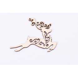 L384-Decoratiune din lemn ren 10 x 7.5 cm - 1 buc L384-Decoratiune din lemn ren 10 x 7.5 cm - 1 buc