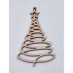 L360-Decoratiune din lemn Bradut model 3, 6.5x10.5cm - 1 buc L360-Decoratiune din lemn Bradut model 3, 6.5x10.5cm - 1 buc