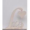 L212-Decupaj decorativ personalizabil din lemn"Love" 20x17 cm 1 buc